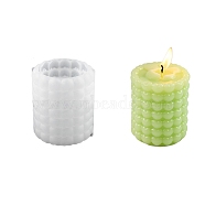 Column DIY Silicone Candle Molds, Resin Casting Molds, White, 65x79mm(DIY-A053-06)