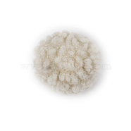 Polyester Pom Pom Ball Beads, for DIY Decoration Accessories, Round, Wheat, 4~5cm(FABR-PW0001-107Y)