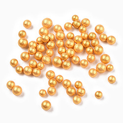 Small Craft Foam Balls, Round, for DIY Wedding Holiday Crafts Making, Goldenrod, 2.5~3.5mm(KY-T007-08K)