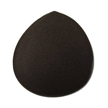 Nylon Cloth Teardrop Fascinator Hat Base for Millinery, Coconut Brown, 133x100x2mm