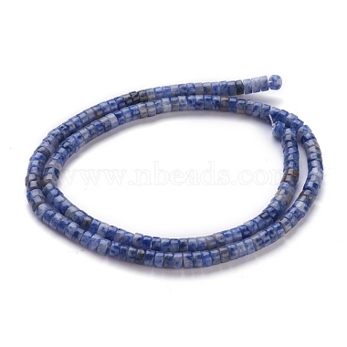 Натуральное синее пятно нитки из бисера яшмы(G-H230-25)-3