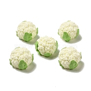 Resin Ornaments, Imitation Vegetable, for Home Office Desktop Decoration, Cauliflower, 23.5x17mm(RESI-A033-03E)