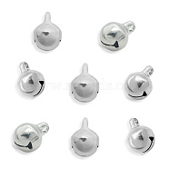 201 Stainless Steel Charms, Bell, Stainless Steel Color, 8x5x5mm, Hole: 1.5mm(STAS-Q243-LM212)