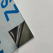 304 Stainless Steel Sheet, Single Filmed, for Mechanical Cutting, Precision Machining, Mould Making, Stainless Steel Color, 10x20x0.1cm, 2pcs/set(TOOL-WH0001-17)