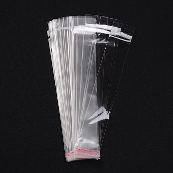 OPP Cellophane Bags, Rectangle, Clear, 26.5x4cm, Unilateral thickness: 0.035mm, Inner measure: 21x4cm
