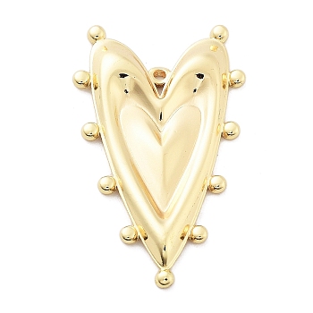Valentine's Day Brass Pendants, Long-lasting Plated, Heart, Real 14K Gold Filled, 36x21.5x3mm, Hole: 0.8mm