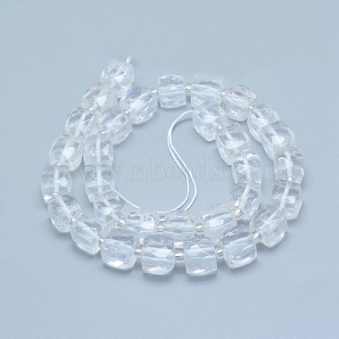 naturelles cristal de quartz brins de perles(G-L552D-15B)-3