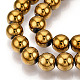 Chapelets de perles en hématite synthétique sans magnétiques(G-S096-8mm-2)-3