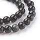 obsidienne naturelle perles brins(G-G099-4mm-24)-3