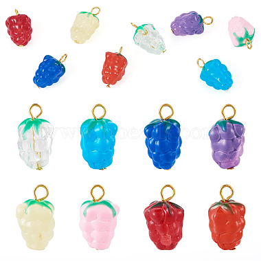 8Pcs Lampwork Pendants(PALLOY-TAC0157)-1