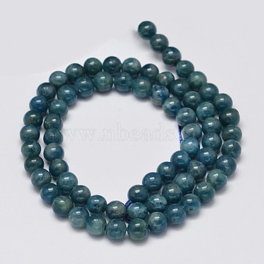Round Natural Apatite Beads Strands(G-K068-01-6mm)-2