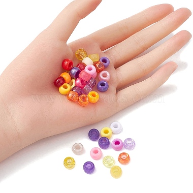 1620Pcs 36 Style Transparent & Opaque Plastic Beads(KY-YW0001-42)-4