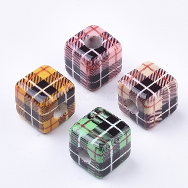 20mm Mixed Color Cube Resin Beads