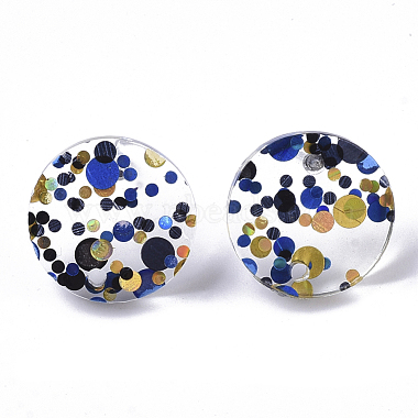 Cellulose Acetate(Resin) Stud Earring Findings(KY-R022-014)-3