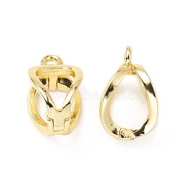 Real 18K Gold Plated Brass Clip-on Earring Findings