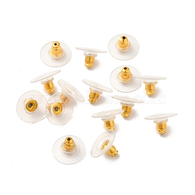 Brass Bullet Clutch Earring Backs(KK-I057-G)-4