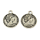 Feng Shui Tibetan Style Zinc Alloy Coin Pendants(TIBEP-Q043-168A-RS)-1
