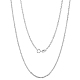 925 Sterling Silver Thin Dainty Link Chain Necklace for Women Men(JN1096A-03)-1
