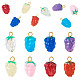 8Pcs Lampwork Pendants(PALLOY-TAC0157)-1