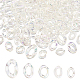 150Pcs 5 Style Transparent Acrylic Linking Rings(OACR-DC0001-01)-1