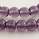 4mm Purple Round Glass Crystal Beads Strands Spacer Beads(X-GR4mm06Y)-1