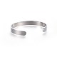 304 Stainless Steel Blank Cuff Bangles(BJEW-E361-11P)-3