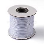 Korean Waxed Polyester Cord, White, 1mm, about 85yards/roll(YC1.0MM-101)