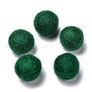 Wool Felt Balls, Dark Green, 18~22mm(AJEW-P081-A13)