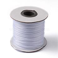 Korean Waxed Polyester Cord, White, 1mm, about 85yards/roll(YC1.0MM-101)