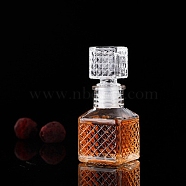 Creative Glass Mini Liquor Bottle, Transparent Thickened Miniature Glass Empty Wine Bottle, Clear, 4.5x10.4cm, Capacity: 50ml(1.69fl. oz)(PW-WG77465-04)