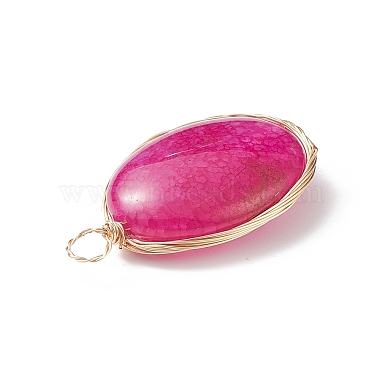 Natural Dyed Agate Pendants(PALLOY-JF00664)-4