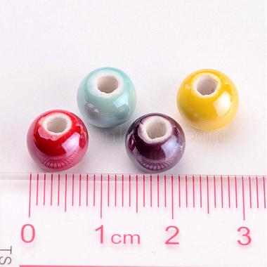 Perles en porcelaine manuelles(X-PORC-D001-8mm-M)-4