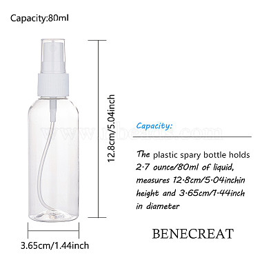 Ensembles de vaporisateurs de parfum en plastique transparent pour animaux de compagnie 80 ml(MRMJ-BC0001-57)-2
