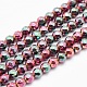 Electroplate Non-magnetic Synthetic Hematite Beads Strands(G-L486-A-02)-1