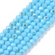 Electroplate Opaque Solid Color Glass Beads Strands(EGLA-A044-P1mm-L08)-1