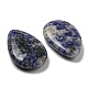 perles de jaspe tache bleue naturelle(G-B050-15)-2