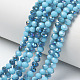 Electroplate Opaque Solid Color Glass Beads Strands(EGLA-A034-P8mm-I13)-1