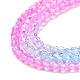 brins de perles de verre de couleur dégradé transparent(GLAA-G101-2mm-07)-5