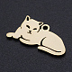 201ステンレス鋼の子猫ペンダント(STAS-N090-JN857-2)-2