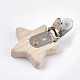 Beech Wood Baby Pacifier Holder Clips(X-WOOD-T015-09)-3