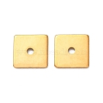 304 Stainless Steel Geometric Spacer Beads, Golden, Square, 8x8x0.8mm, Hole: 1.4mm(STAS-F362-04B-G03)