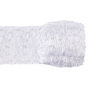 10M Polyester Fringe Trimmings, Tassel Trims, with Glitter Sequins, Costume Embellishments, White, 150x1mm(DIY-OC0011-45)
