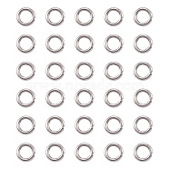 304 Stainless Steel Jump Rings, Open Jump Rings, Stainless Steel Color, 18 Gauge, 5x1mm, Inner Diameter: 3mm(STAS-KS0001-11P)