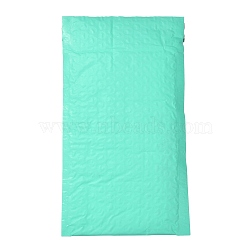 Matte Film Package Bags, Bubble Mailer, Padded Envelopes, Rectangle, Aquamarine, 22.2x12.4x0.2cm(OPC-P002-01C-08)