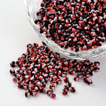 12/0 Opaque Colours Seep Glass Beads, Round Seed Beads, Colorful, 1.5~2x2mm, Hole: 0.5mm, about 22500pcs/450g