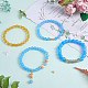 4Pcs 4 Style Natural Malaysia Jade & Synthetic Citrine Stretch Bracelets Set with Glass Beaded(BJEW-SW00105-03)-3