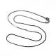 304 Stainless Steel Square Snake Chains Necklaces(NJEW-K049-05P)-1