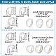 24Pcs 12 Size Titanium Steel Simple Plain Band Rings Set for Women(RJEW-UN0002-59)-3