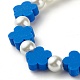 Bracelet extensible perles de fleurs pour enfants(BJEW-JB07188)-6