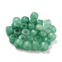 Natural White Jade Dyed Beads, Column, Medium Sea Green, 8~8.5x5.5~6mm, Hole: 3~3.3mm(G-G003-A06-04)
